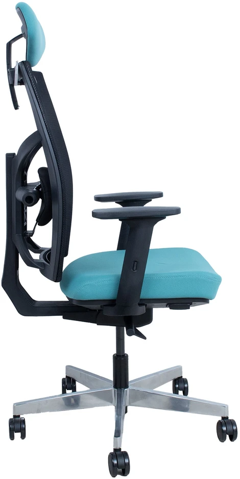 Home4You Mėlyna Biuro kėdė TUNE teal mėlynas/juodas