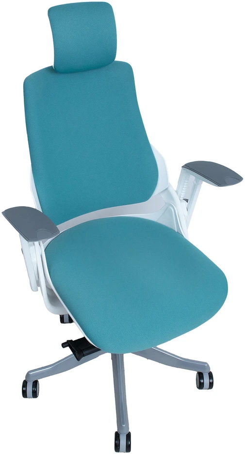 Home4You Mėlyna Biuro kėdė WAU teal mėlynas/baltas