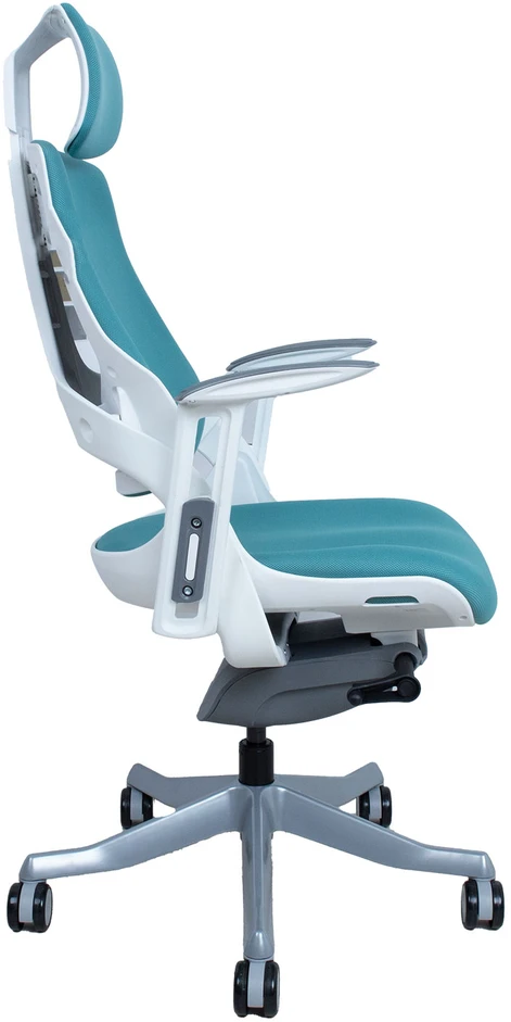 Home4You Mėlyna Biuro kėdė WAU teal mėlynas/baltas