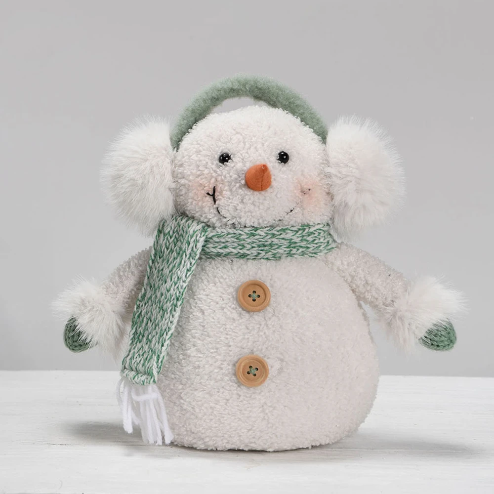 Home4You Dekoracija FUN EKE H26cm, sniego senis, žalia