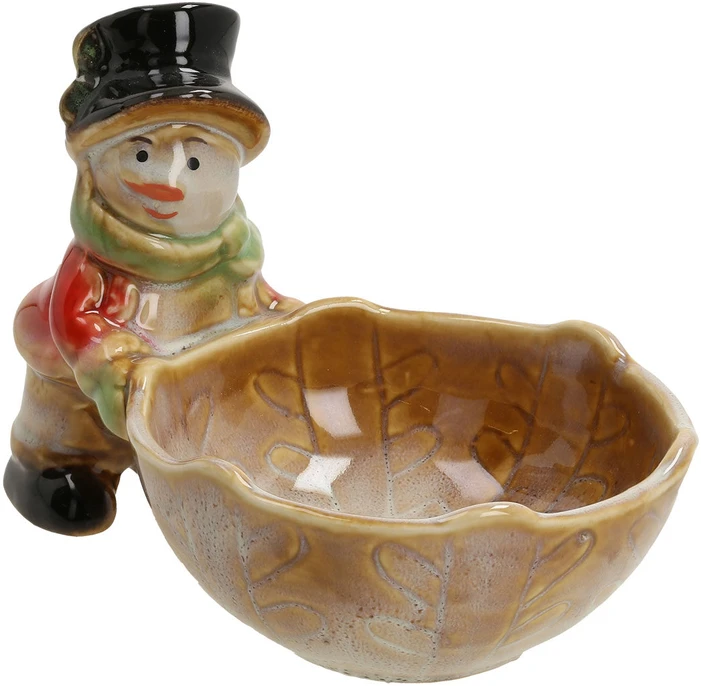 Home4You Dekoracija AMY SNOWMAN 16x10x9.5cm
