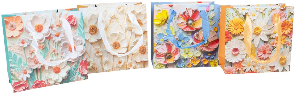 Home4You Dovanų maišelis DAISY XS, 14,5x15x6cm, miksas