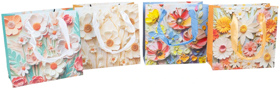 Home4You Dovanų maišelis DAISY XS, 14,5x15x6cm, mišrus