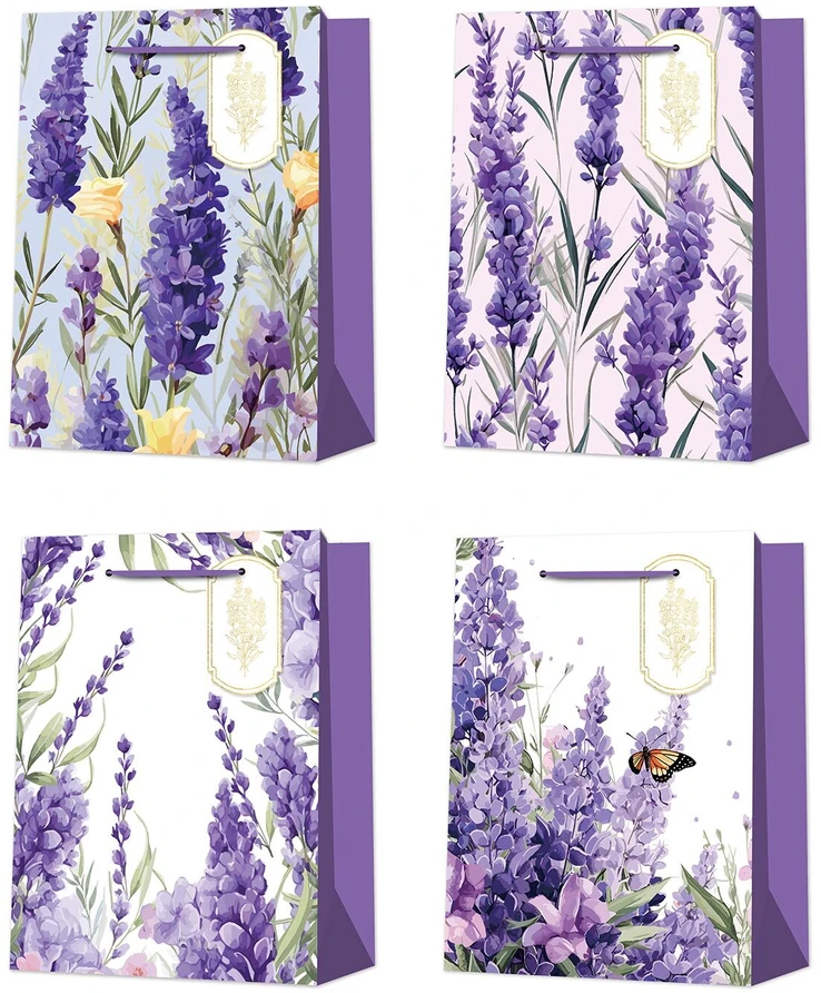 Lova Home4You Dovanų maišelis „LAVENDER L“, 31x42x12 cm, įvairių daiktų rinkinys