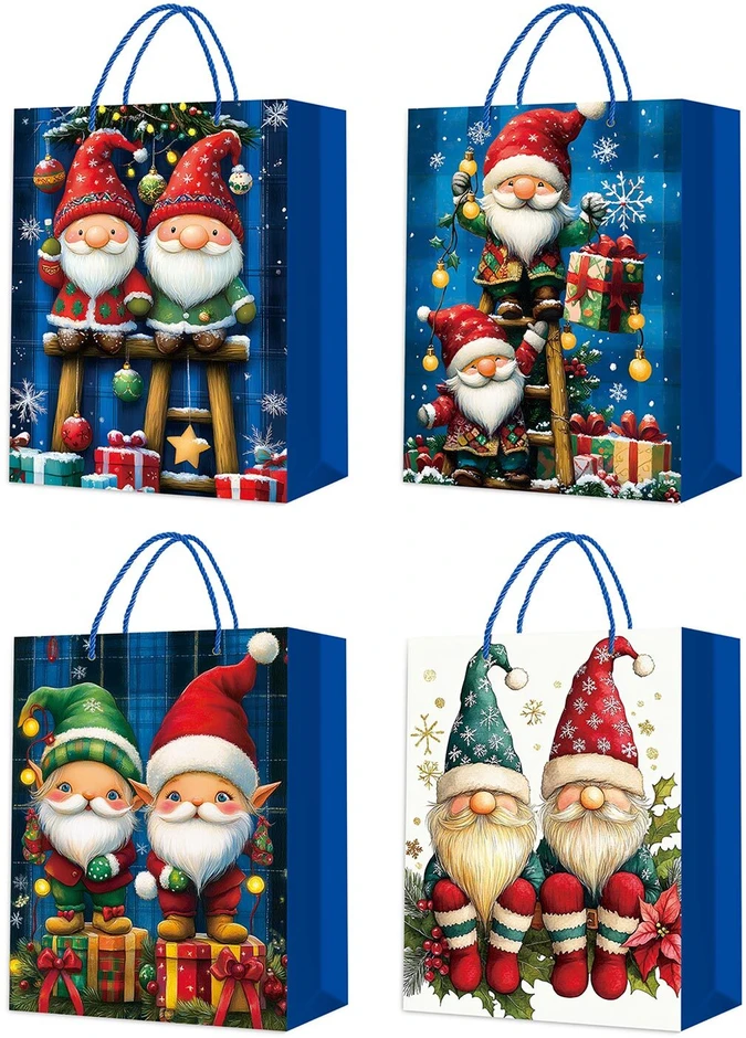 Lova Home4You Dovanų maišelis „XMAS ELF L“, 31x40x12 cm, įvairių spalvų
