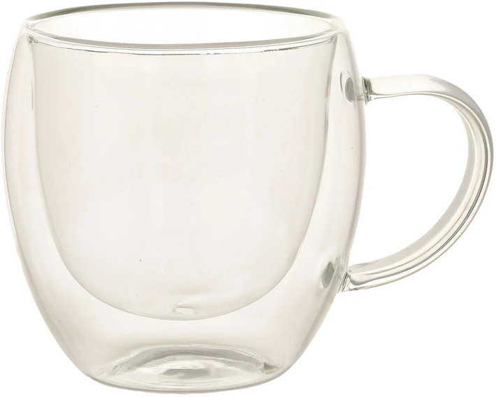 Home4You Dvigubi puodeliai (2 vnt.), po 200 ml, stikliniai, su dviguba sienele