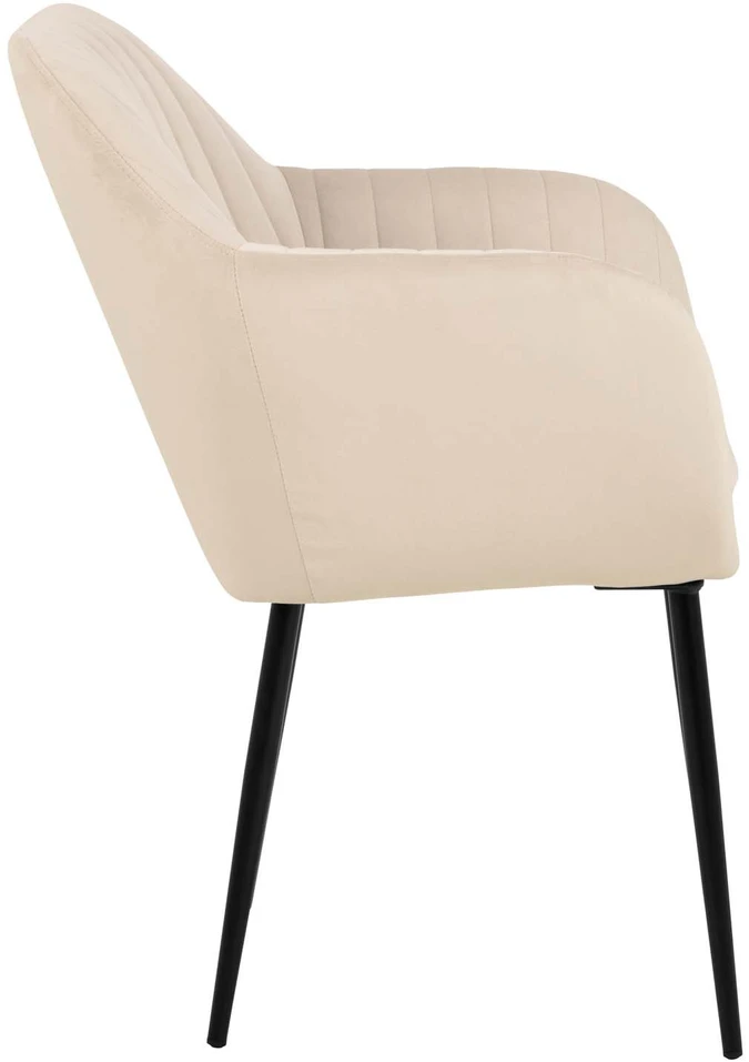 Actona Kėdė Emilia Velvet smėlio /juoda