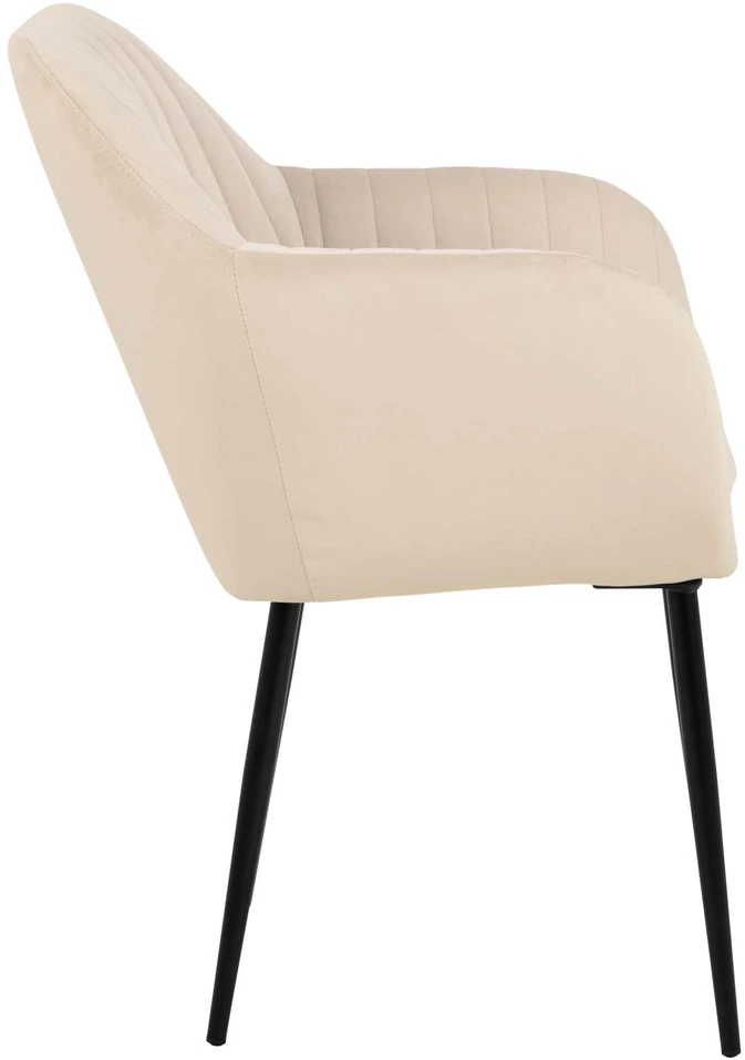 Actona Kėdė Emilia Velvet smėlio /juoda