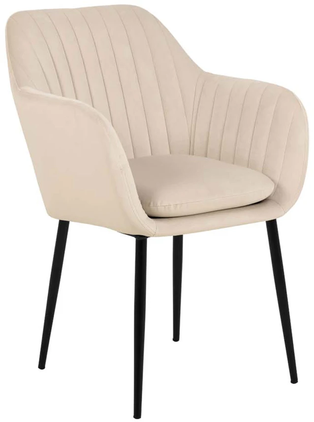Actona Kėdė Emilia Velvet smėlio /juoda