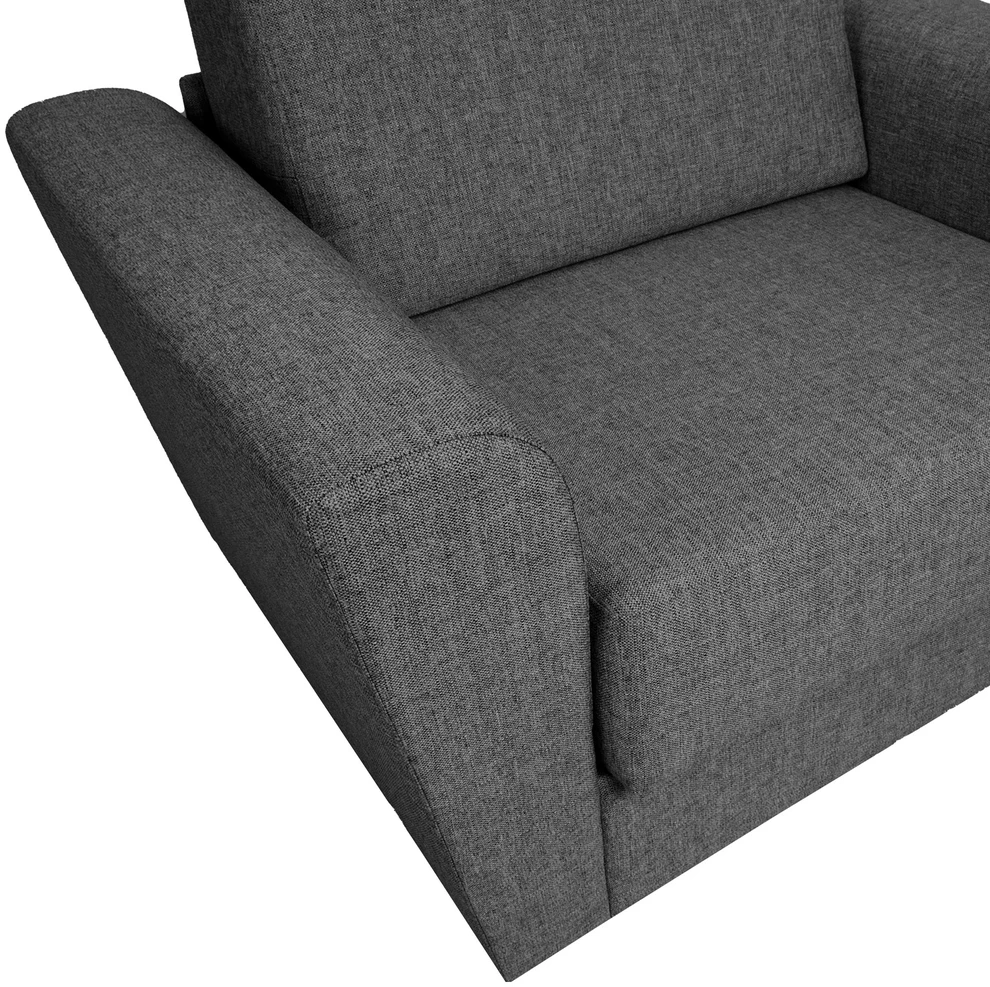 Home4You Dark Fotelis lova VESPER tamsiai pilka