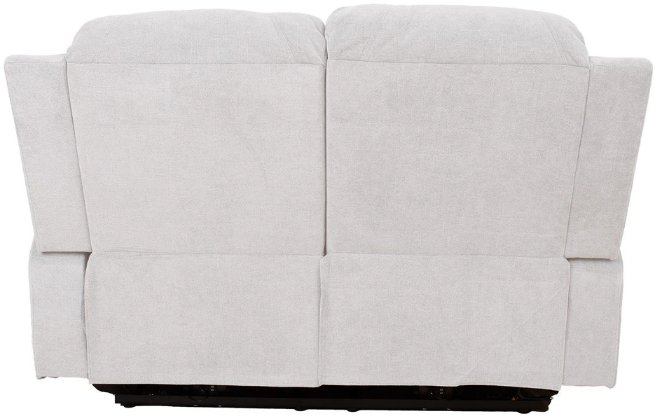 Home4You Dvivietė atlošiama sofa FELICIA su elektriniu mechanizmu, natūrali balta