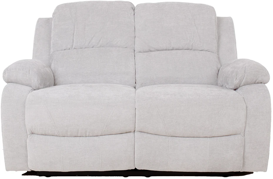 Home4You Dvivietė atlošiama sofa FELICIA su elektriniu mechanizmu, natūrali balta