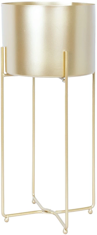 Home4You Gėlių stovas DEIA GOLD L 24,5×23,5xH57cm, aukso spalvos