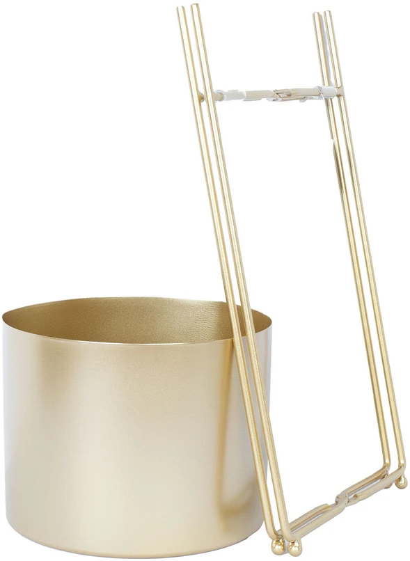 Home4You Gėlių stovas DEIA GOLD S 19,5x18xH37cm, aukso spalvos