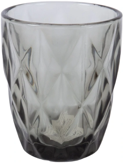 Home4You Stiklinė maža CORAL 250ml, antracitinė