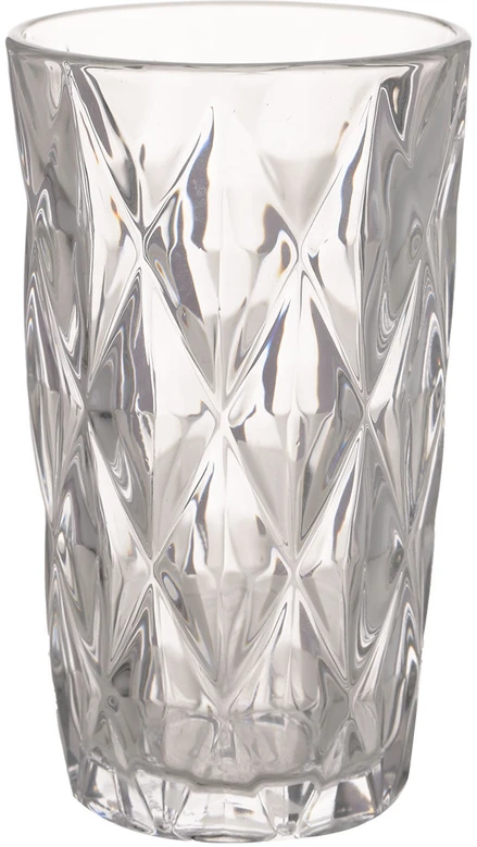 Home4You Aukšta stiklinė CORAL 300 ml, skaidri