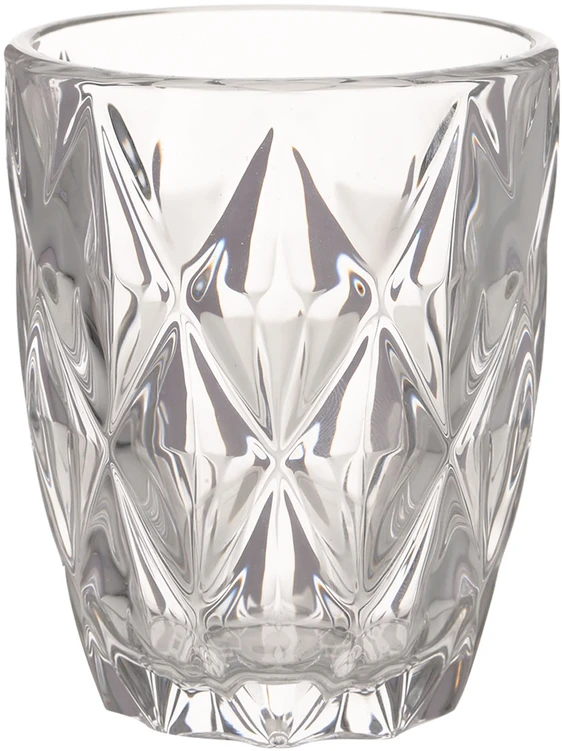 Home4You Žema stiklinė CORAL 250 ml D8xH10 cm, skaidri