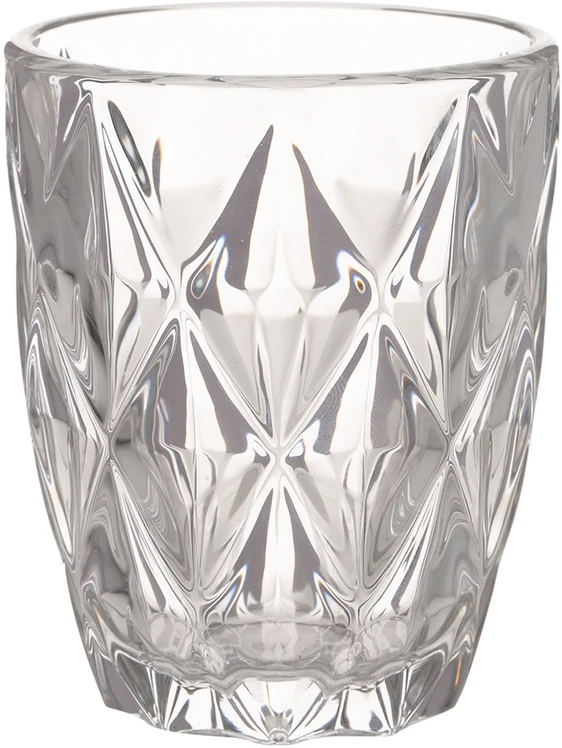 Home4You Žema stiklinė CORAL 250 ml D8xH10 cm, skaidri