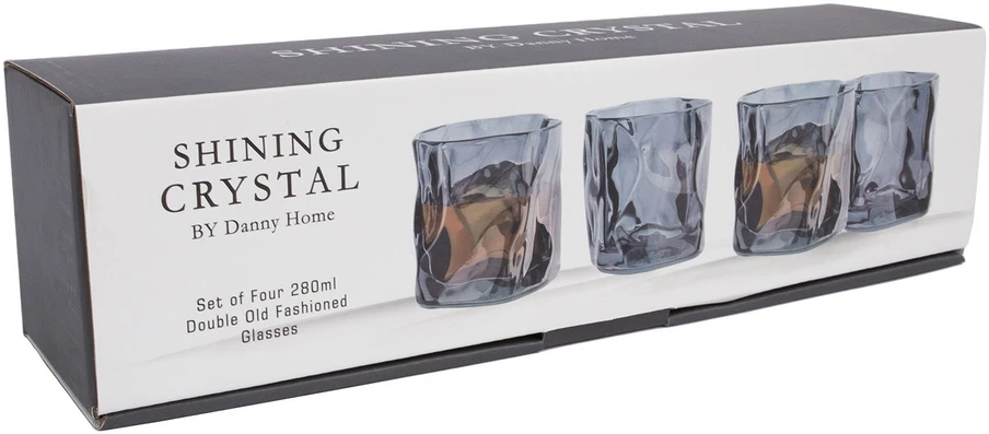 Home4You Stiklinė SHINING 280 ml, sidabrinė