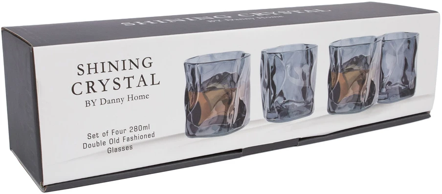Home4You Stiklas SHINING 280ml, sidabrinis