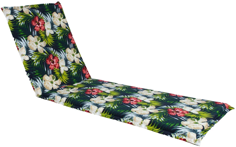Home4You Pagalvėlė kėdei SUMMER FLOWER 55x190x5cm, tamsiai gėlėta