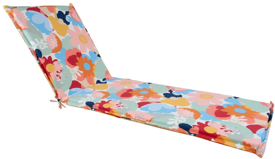 Home4You Paminkštinimas gultui NORDIC FLOWER, 55x190x5cm, gėlių raštas