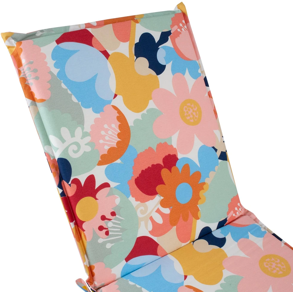 Home4You Paminkštinimas gultui NORDIC FLOWER, 55x190x5cm, gėlių raštas