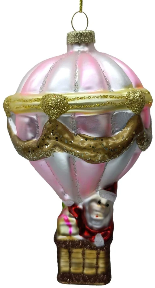 Home4You Kalėdinis papuošalas JOY BALLOON 13.2cm, stiklas