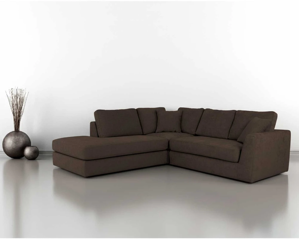 Home4You Dark Kampinė sofa EDRA tamsiai pilka