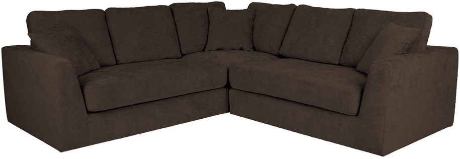 Home4You Kampinė sofa EDRA Tamsiai pilka