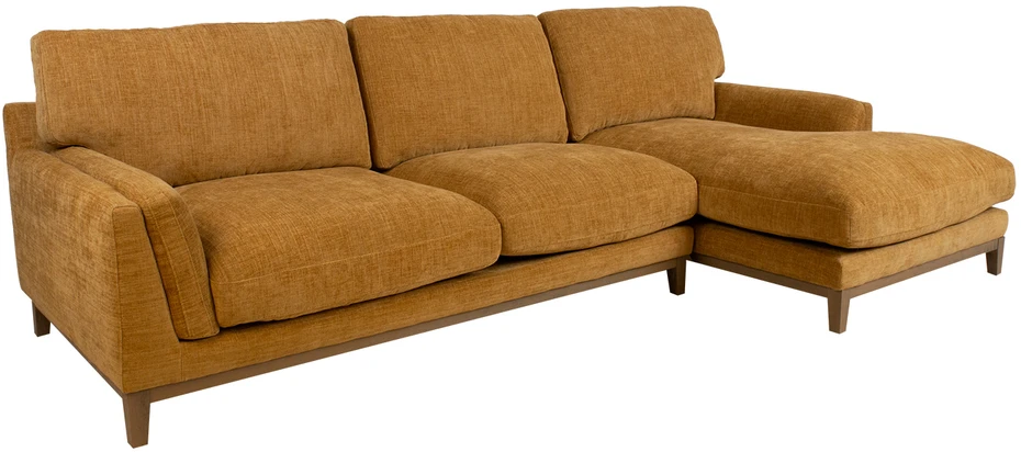 Kampinė sofa BASIL dešinioji kampinė, oranžinė