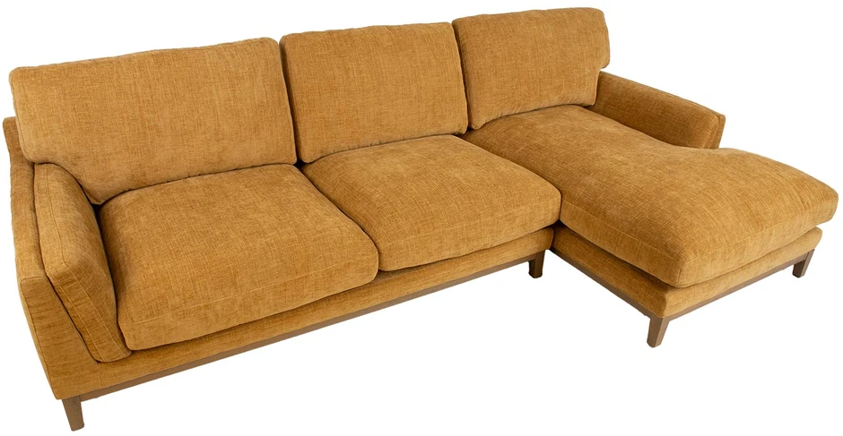 Kampinė sofa BASIL dešinioji kampinė, oranžinė