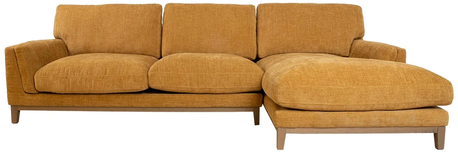 Kampinė sofa BASIL dešinioji kampinė, oranžinė