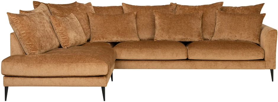 Home4You Kampinė sofa LARTES kairiojo kampo, ruda