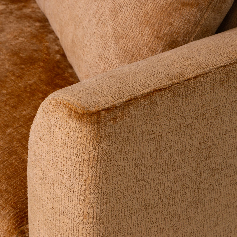 Home4You Kampinė sofa LARTES kairiojo kampo, ruda