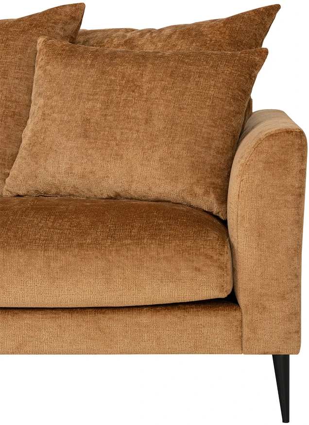 Home4You Kampinė sofa LARTES kairiojo kampo, ruda