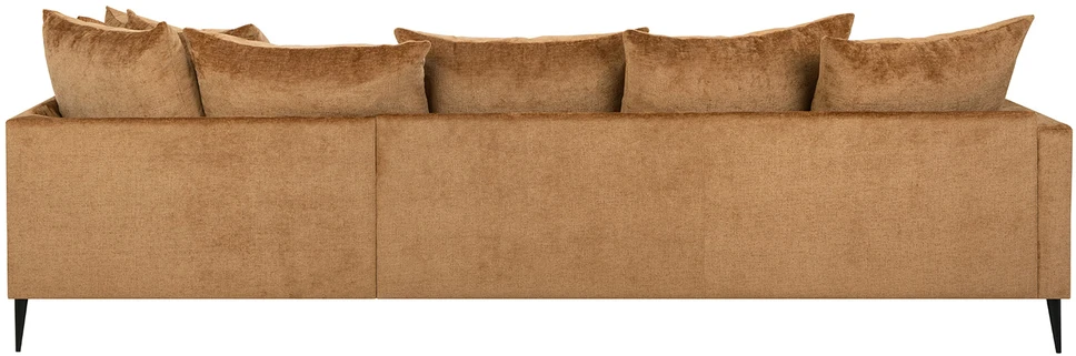 Home4You Kampinė sofa LARTES dešinioji kampinė, ruda