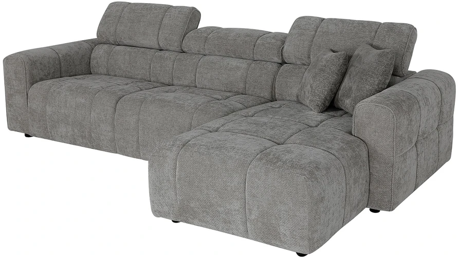 Home4You Kampinė sofa BELISMA RC Pilka