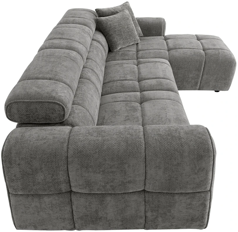 Home4You Kampinė sofa BELISMA RC Pilka