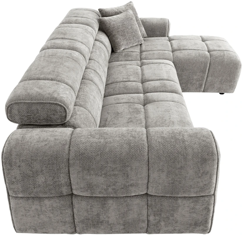 Home4You Kampinė sofa BELISMA RC Pilka