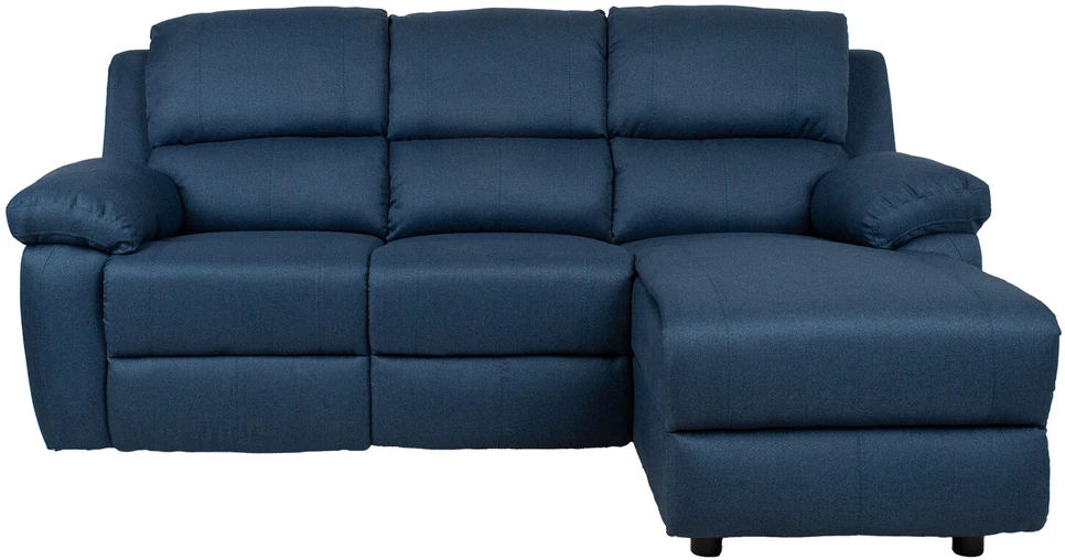 Home4You Kampinė sofa BERIT RC, tamsiai mėlyna