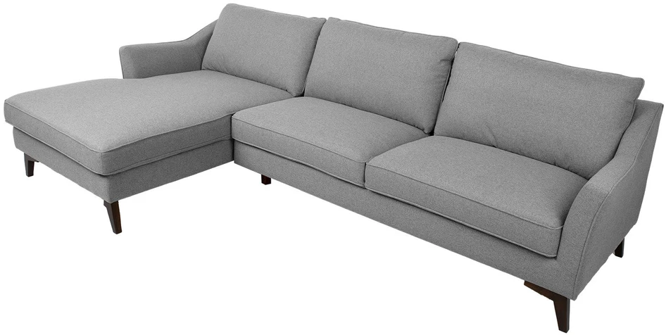Home4You Kampinė sofa BIRGIT KK, pilka