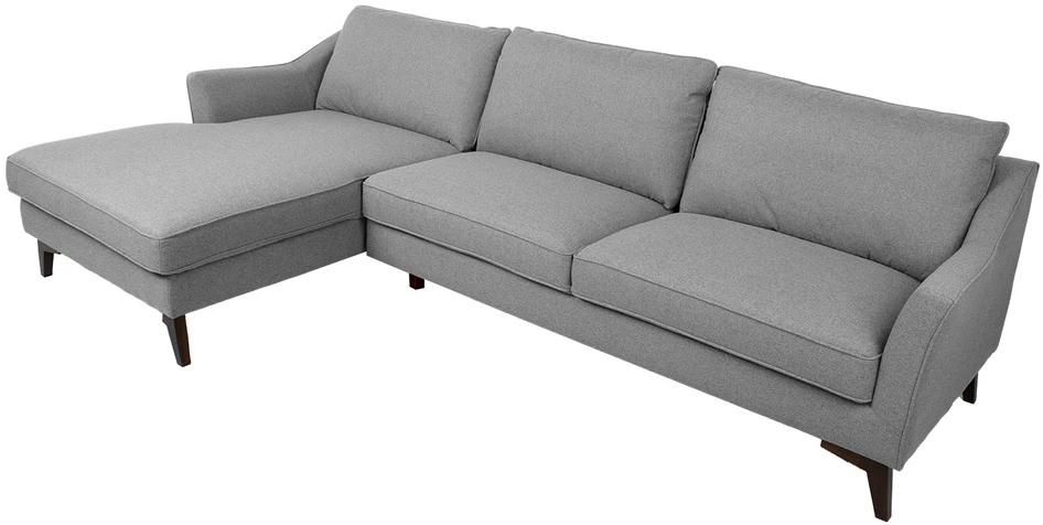 Home4You Kampinė sofa BIRGIT KK, pilka