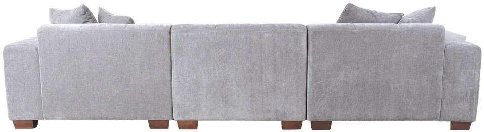 Home4You Kampinė sofa DAHLIA KK, šviesiai pilka
