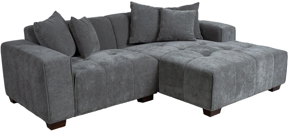 Home4You Kampinė sofa DAHLIA RC, pilka