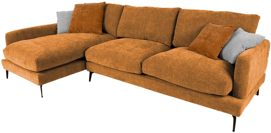 Home4You Kampinė sofa DAISY KK, ruda
