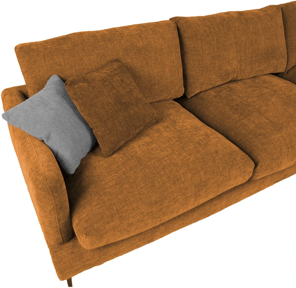 Home4You Kampinė sofa DAISY DK, ruda