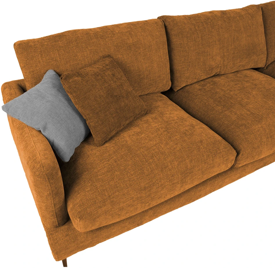 Home4You Kampinė sofa DAISY DK, ruda