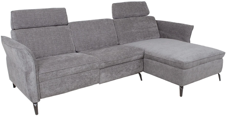 Home4You Kampinė sofa DAYTON RC, elektrinis atlošas, šviesiai pilka