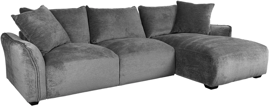 Home4You Kampinė sofa DIVI RC, pilka